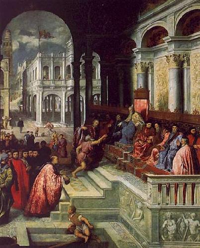 Paris Bordone Presentation of the Ring to the Doges of Venice oil painting image